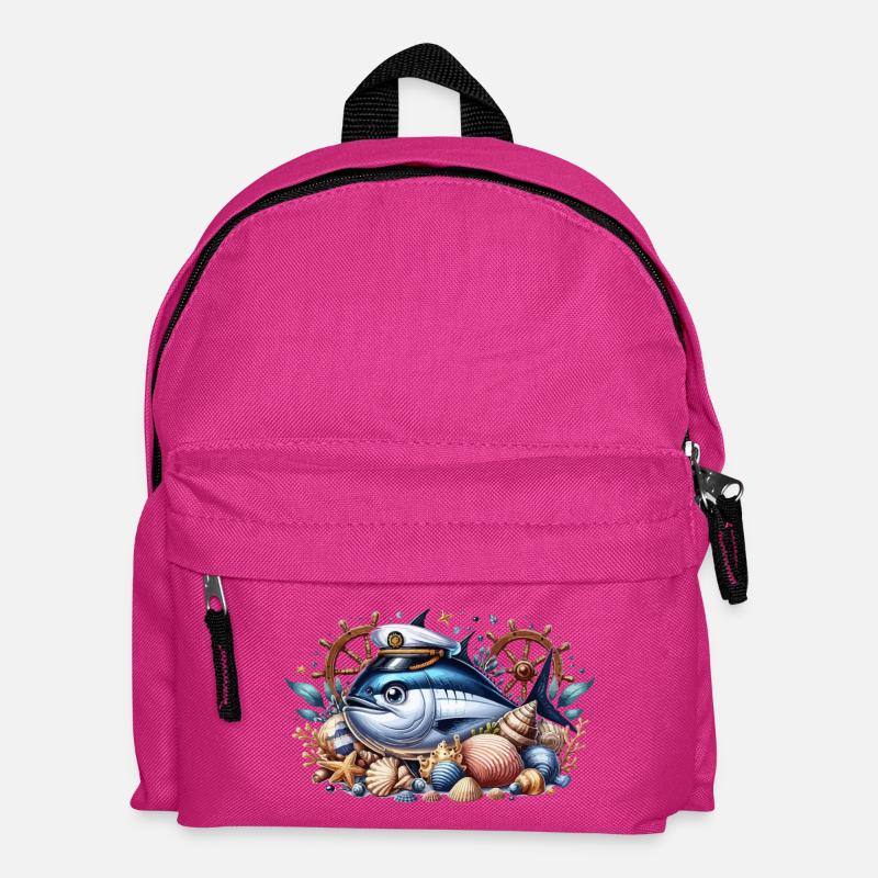 Captain Tuna - Kids' Backpack - fuchsia