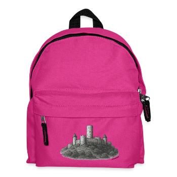 Die Nürburg (weiß) - Kinder Rucksack - Fuchsia - Vorne