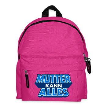 Mother can do everything Motif in blue - Kids' Backpack - fuchsia - Front