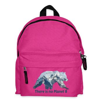 There is no planet b Spruch - Kinder Rucksack - Fuchsia - Vorne