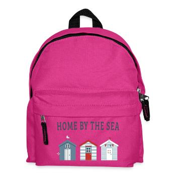 Home by the Sea – Maritime Strandhäuser - Kinder Rucksack - Fuchsia - Vorne