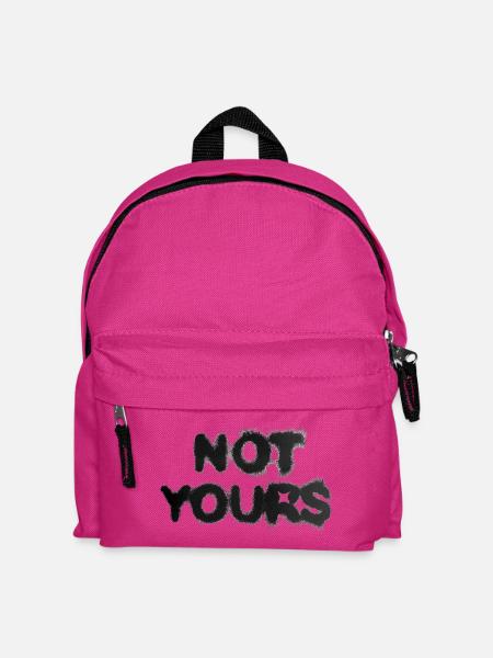 Not Yours Street Graffiti - Kinder Rucksack - Fuchsia