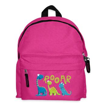 ROOAR Dino Species Motif I Drôle pour enfants - Sac à dos Enfant - fuchsia - Devant