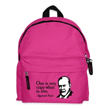On est très fou quand on aime le plaisir de la Saint-Valentin - Sac à dos Enfant - fuchsia - Devant