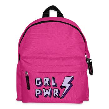 Illustration von Frauenpower und Energie - Kinder Rucksack - Fuchsia - Vorne