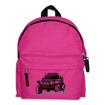off-road vehicle 4x4 - Kids' Backpack - fuchsia - Front