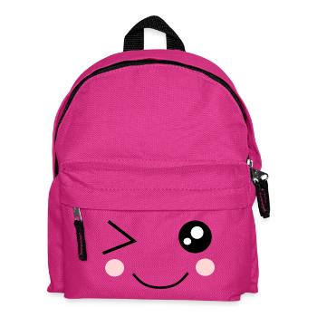 Joli visage kawaii - Sac à dos Enfant - fuchsia - Devant