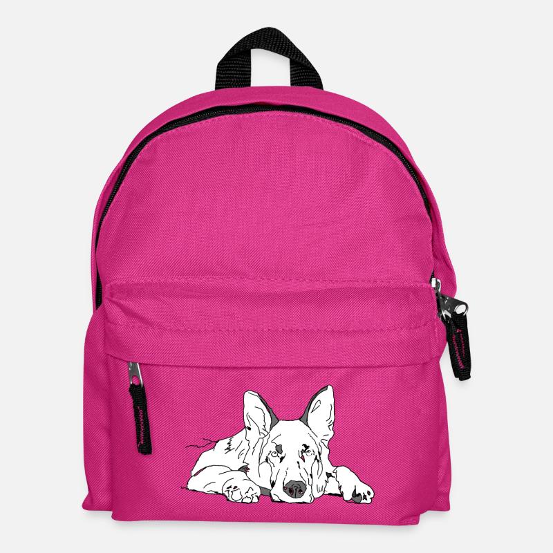 Schäferhund - Kinder Rucksack - Fuchsia