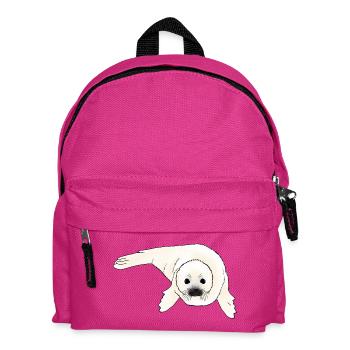 Seehund Baby - Kinder Rucksack - Fuchsia - Vorne