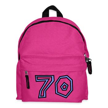 70. 70 ANS. 70e ANNIVERSAIRE. ANNIVERSAIRE 70 ANS. - Sac à dos Enfant - fuchsia - Devant