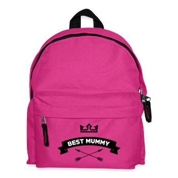 Best Mom - Mother's Day - Kids' Backpack - fuchsia - Front