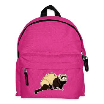 Frettchen - Kinder Rucksack - Fuchsia - Vorne