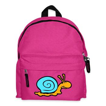 Schneckenhaus Schnecke Nacktschnecke lächelt süß - Kinder Rucksack - Fuchsia - Vorne