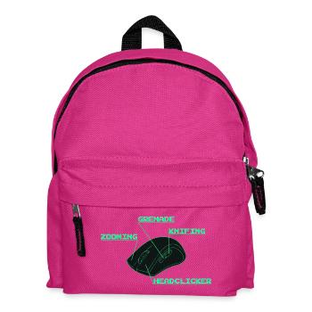 Headclicker Gaming Blueprint Neon Design - Sac à dos Enfant - fuchsia - Devant