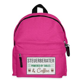 Tax Advisors: Tables & Coffee - Kids' Backpack - fuchsia - Front