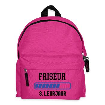 Ausbildung Friseur 3. Lehrjahr Friseurausbildung - Kinder Rucksack - Fuchsia - Vorne