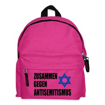 zusammen gegen antisemitism - Kinder Rucksack - Fuchsia - Vorne