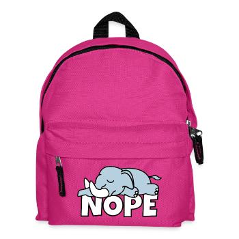 Lazy Elephant Nope Not Today Lazy Africa - Kids' Backpack - fuchsia - Front