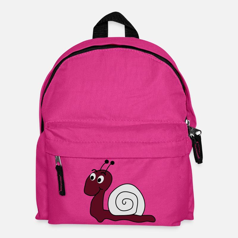 coole Schnecke - Kinder Rucksack - Fuchsia