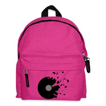 Schallplatte - Kinder Rucksack - Fuchsia - Vorne