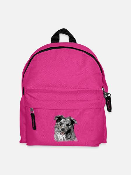 Australian Shepherd - Kinder Rucksack - Fuchsia