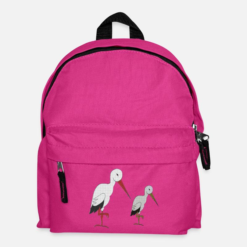 storch mit kind - Kinder Rucksack - Fuchsia