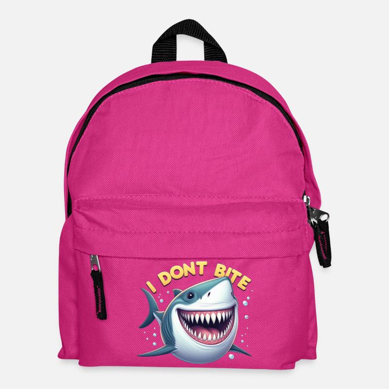 I don't bite... real! - Kids' Backpack - fuchsia