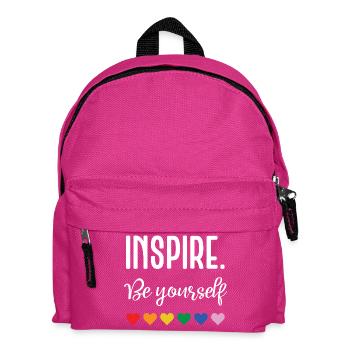 LGBT Pride Month - Inspirieren. Sei du selbst - Kinder Rucksack - Fuchsia - Vorne