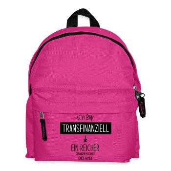 Transfinanziell - Kinder Rucksack - Fuchsia - Vorne