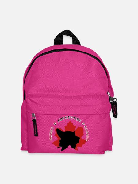 Abenteuerhunde auf Ahornblatt Canada - Kinder Rucksack - Fuchsia