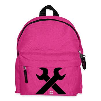 Home & Craft Logo – Wrench Crossed - Kids' Backpack - fuchsia - Front
