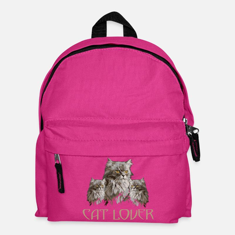 CAT_LOVER - Sac à dos Enfant - fuchsia