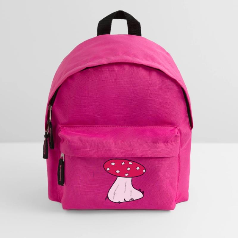Red Toadstool Cartoon Pattern Kids' Backpack