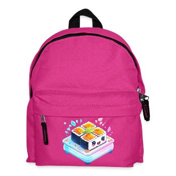Kawaii Sushi Quartet auf Bento-Box - Kinder Rucksack - Fuchsia - Vorne