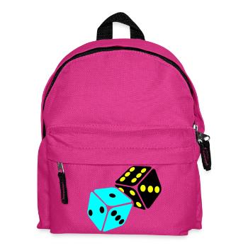 Neon Cube Playroom - Kids' Backpack - fuchsia - Front