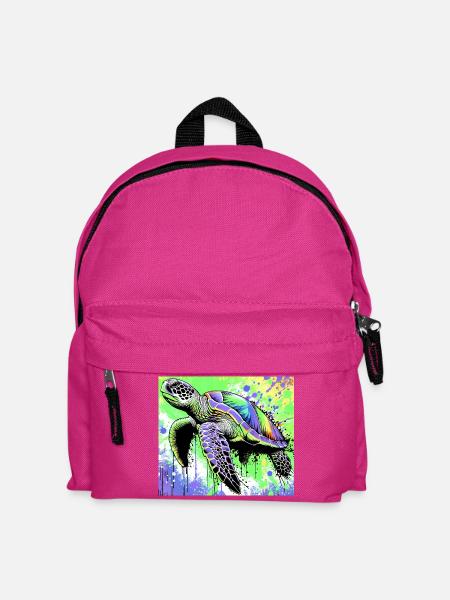 turtle - Kids' Backpack - fuchsia