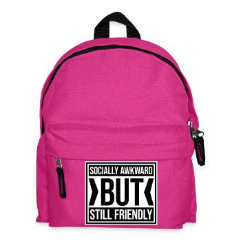 Diction socialement maladroite mais quand même amicale - Sac à dos Enfant - fuchsia - Devant