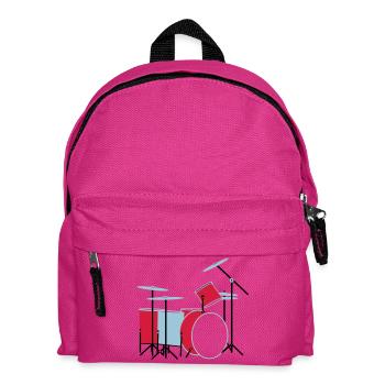 coloured_drums - Kinder Rucksack - Fuchsia - Vorne