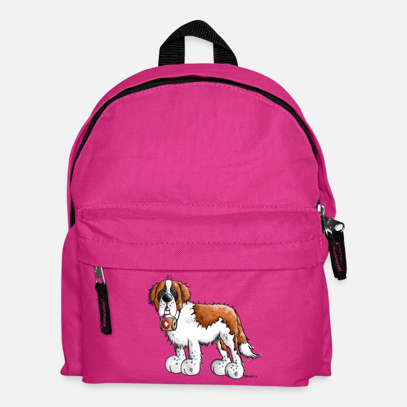 Der Bernhardiner - Kinder Rucksack - Fuchsia