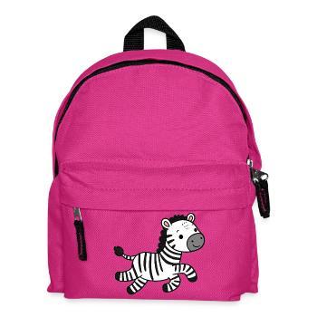 Zebra - Kinder Rucksack - Fuchsia - Vorne