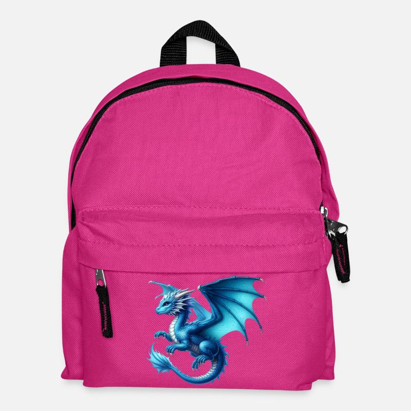 Drache - Kinder Rucksack - Fuchsia