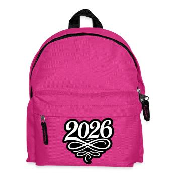 2026 Jahr - Kinder Rucksack - Fuchsia - Vorne