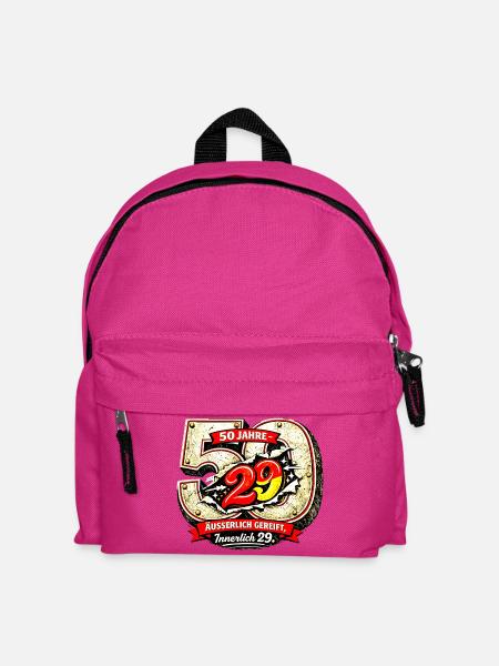 50 Jahre – äußerlich gereift, innerlich 29. - Kinder Rucksack - Fuchsia