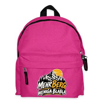 mehr Berg weniga blabla - für echte Wanderer - Kinder Rucksack - Fuchsia - Vorne