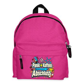 Abi Abschluss Prüfungsstress Koffein Nerd Humor - Kinder Rucksack - Fuchsia - Vorne