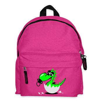 Un bébé petit dragon avec sucette - Sac à dos Enfant - fuchsia - Devant