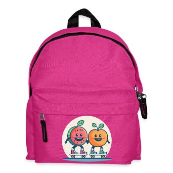Roller skateboarding, fun and fruit - Kids' Backpack - fuchsia - Front