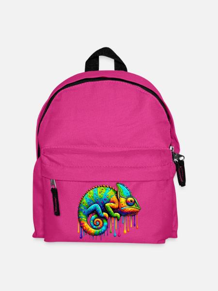 Chamäleon - Kinder Rucksack - Fuchsia