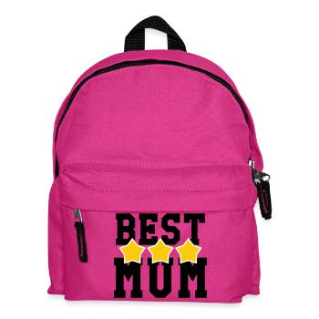 Best Mom - Mother's Day - Kids' Backpack - fuchsia - Front