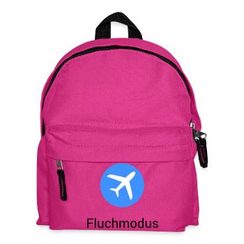 Flugmodus Fluchen Flugzeug Symbol Bürohumor lustig - Kinder Rucksack - Fuchsia - Vorne
